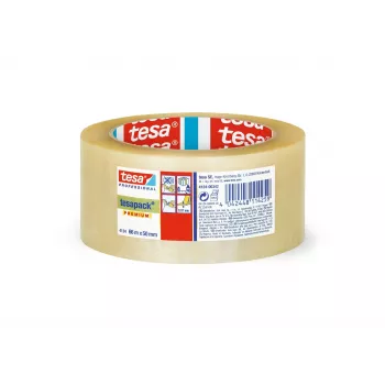 tesa 04124-00342-00 läpinäkyvä pakkausteippi 66 m x 50 mm