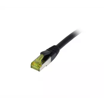 Synergy21 CAT6A S-STP ulko-patchkaapeli RJ45, 1,5m, musta, UV-/vedenkestävä, 500MHz, 10Gbps