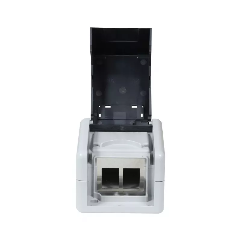 SYNERGY21 Keystone-moduuli pinta-asennusrasia IP44 2 moduulille, valkoinen S216388