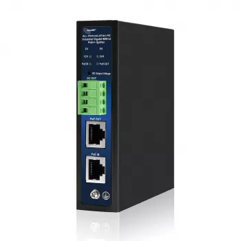 ALLNET teollisuus-PoE-splitteri/erotin IEEE 802.3bt Type 4, 90W, 5V/9V/12V/24V valittava lähtö, Gigabit Ethernet, DIN-kisko-/seinäasennus (ALL-PSI104G-BT90-PD)