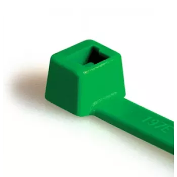 HellermannTyton T80L-N66-GN-C1 vakiokaapelikiinnike, 390 x 4,6 mm, vihreä, 100 kpl 116-05415