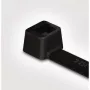 HellermannTyton T18I-HS-BK-C1 lämmönkestävä nippuside polyamidista, 100 x 2,5 mm, musta, 100 kpl