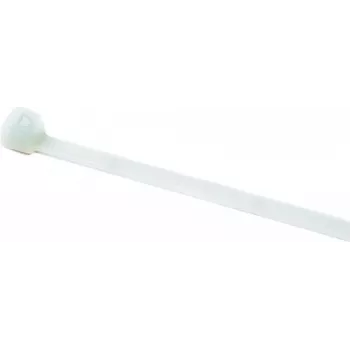 HellermannTyton T-sarja 100mm x 2,5mm luonnonvalkoinen PA66 nippuside (100 kpl:n pakkaus) 0427324