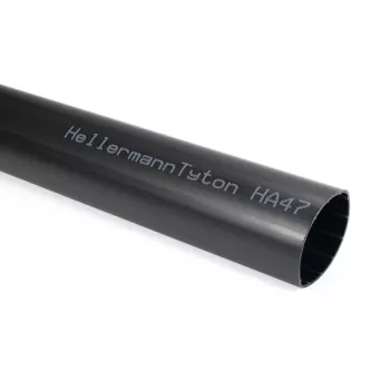 HellermannTyton 321-20680 liimapinnoitettu lämpökutistussukka, 68 mm, 3,5:1, musta, 1 m