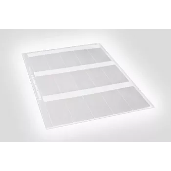 HellermannTyton 594-81104 lämpösiirtotarra läpinäkyvä valkoinen 100mm x 100mm 1000 etikettiä