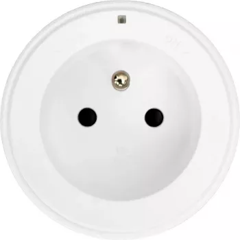 Synergy 21 MODULRAIL pistorasiamoduuli tyyppi E+ (ranskalainen) valkoinen 16A 250V S21-MR017
