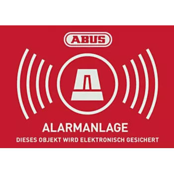 ABUS hälytysvaroitustarra logolla 148 x 105 mm (1 kpl) AU1422