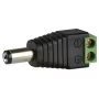 ABUS TVAC35800 virtasovitinkaapeli - ruuviliitinlohko 5,5 x 2,1 mm DC-pistokkeeseen