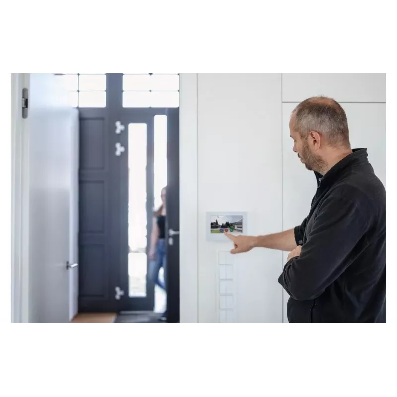 ABUS TVHS20200 7 tuuman PoE-kosketusnäyttö valkoinen LAN/WiFi ovipuhelinjärjestelmään