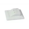 SYNERGY21 Keystone-moduulikannatin uppoasennus 2xTP-moduulille puhtaanvalkoinen pyöreä S216330V3