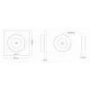 MiBoxer K3-W 2,4GHz Dual White LED -kaukosäädin pyörivällä kosketusrenkaalla
