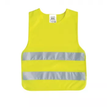 IWH 453502 lasten varoitusliivi EN 1150, fluorisoiva keltainen, tarrakiinnitys, unisex