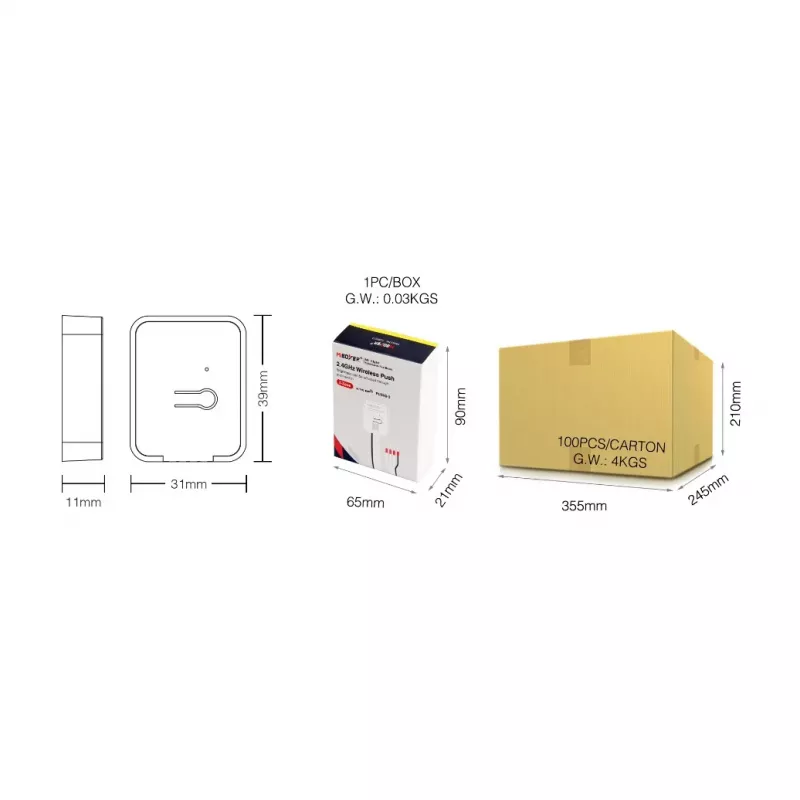 Synergy 21 LED-himmenninohjain 0-10V MiLight/MiBoxer PUSH2-3