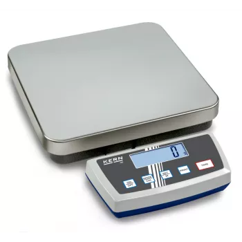 KERN DE 15K2D lavavaaka, 15 kg kapasiteetti, 2 g / 5 g luettavuus, ruostumaton teräspunnituslevy, RS-232