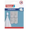 tesa Permanent koukku suorakaide S metalli, kromi, itseliimautuva, 1,5 kg, 1 kpl 66612-00000-00