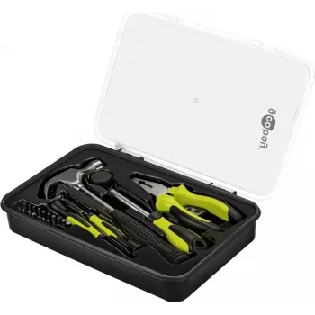 GOOBAY TOOLS 77845 aloittelijan työkalusarja 26-osainen säilytyslaatikossa