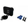 IWH USB kaksoisuppoasennuspistorasia 12/24V 2,1A 2x USB-A musta 019006