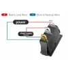 IWH keinukytkin vihreä 12V/24V 10A SPST LED-valaistu paneeliasennus 19030