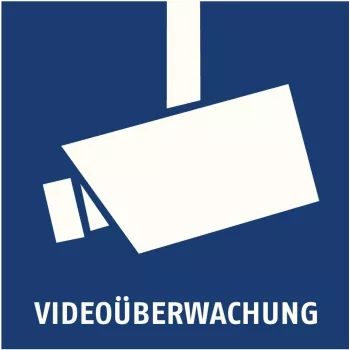ABUS AU1500 videovalvonta varoitus tarra 90 x 90 mm