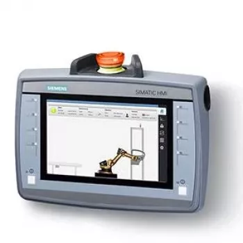 Siemens SIMATIC HMI KTP700F Mobile 7 tuuman TFT-kosketuspaneeli PROFINETilla, IP65, hätäpysäytys ja myöntymispainikkeet 6AV21252GB230AX0
