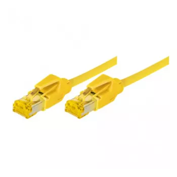 TECLINE Dätwyler Cat 6a S/FTP verkkokaapeli, PiMF, keltainen, 3,0 m, 10 Gbit/s, halogeeniton, Hirose TM31 -liitin 78003Y