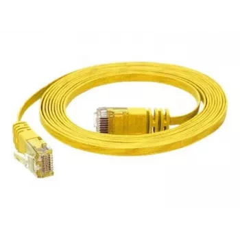 TECLINE Dätwyler Cat 6a S/FTP verkkokaapeli, PiMF, keltainen, 3,0 m, 10 Gbit/s, halogeeniton, Hirose TM31 -liitin 78003Y