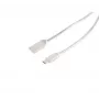 EXERTIS CONNECT USB-lataus- ja synkronointikaapeli A - Type-C 3.1 teräs hopea 1,6m 39910217