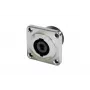 Neutrik NLT4MPXX speakON 4-napainen asennusliitin, musta, juotuskupit, 30 A