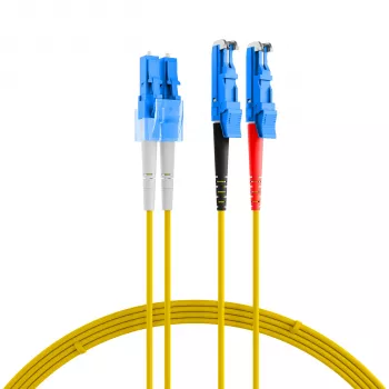 EFB-Elektronik Duplex-jumper LC-E2000 9/125µ OS2 LSZH keltainen 2,0mm 1m O0364.1