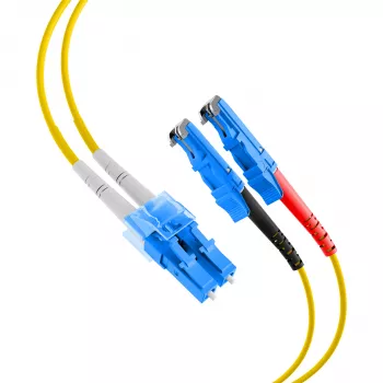 EFB-Elektronik Duplex-jumper LC-E2000 9/125µ OS2 LSZH keltainen 2,0mm 1m O0364.1