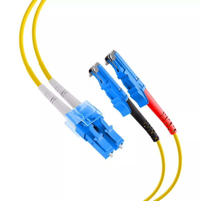 EFB-Elektronik Duplex-jumper LC-E2000 9/125µ OS2 LSZH keltainen 2,0mm 1m O0364.1