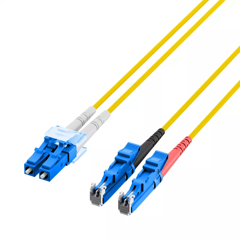 EFB-Elektronik Duplex-jumper LC-E2000 9/125µ OS2 LSZH keltainen 2,0mm 1m O0364.1