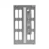 EFB-Elektronik 3U 14HP kuitu-moduulikannatin 12x SC Duplex, ilman moduuleja 53711.24