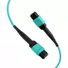 EFB MTP-liitin - MTP-liitin 12-säikeinen OM3 -patchkaapeli, LSZH aqua, tyyppi A, 0,5 m MTPF12MTPFOM3-0,5-A