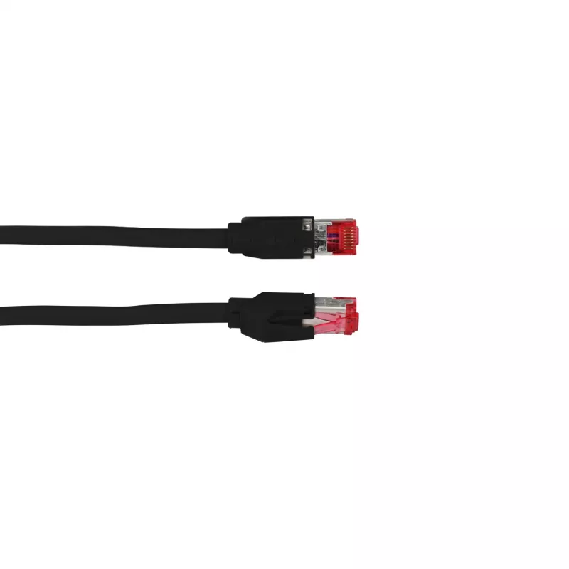 EFB Elektronik K0700SW.0,5 Cat.7 S/FTP LSZH -patchkaapeli, 0,5 m, musta