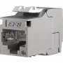 EFB E-20094-24 RJ45 Keystone Slimline/Shortbody Cat.6A komponenttivarmennettu hopea, 24 kpl
