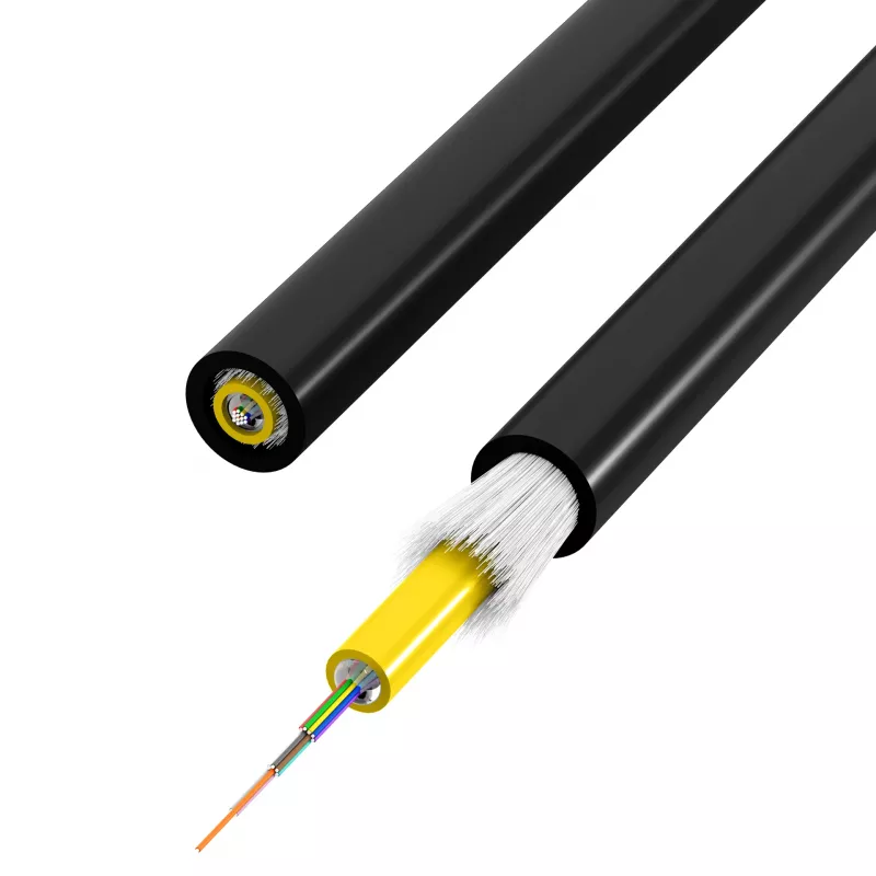 INFRALAN U-DQ(ZN)BH OM1 4G (1x4) Eca 2000N LSZH musta 5,8mm kuitukaapeli 54304.1D-E2