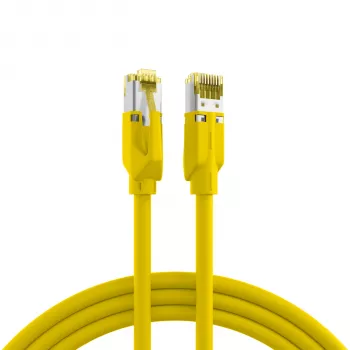 EFB Elektronik RJ45 patch-kaapeli Cat.6A S/FTP LSZH keltainen 0,15m (K8560GE.0,15)