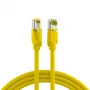 EFB Elektronik RJ45 patch-kaapeli Cat.6A S/FTP LSZH keltainen 0,15m (K8560GE.0,15)