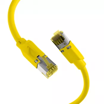 EFB Elektronik RJ45 patch-kaapeli Cat.6A S/FTP LSZH keltainen 0,15m (K8560GE.0,15)
