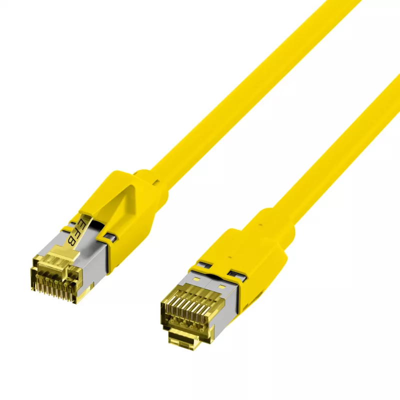 EFB Elektronik RJ45 patch-kaapeli Cat.6A S/FTP LSZH keltainen 0,15m (K8560GE.0,15)