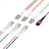 EFB Elektronik MPO-PLUS (F) - LC duplex runkokaapeli, OM4, 12 säiettä, tyyppi B, LSZH, kanerva violetti, 3 m MPOF12LCOM4-3