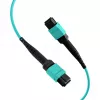 EFB Elektronik MPO-PLUS naaras - MPO-PLUS naaras OM3 12-säikeinen tyyppi B LSZH aqua patchkaapeli, 10 m MPOF12MPOFOM3-10