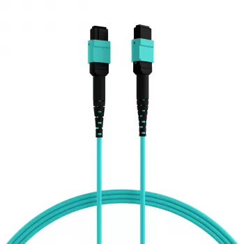 EFB Elektronik MPOF12MPOFOM3-3 MPO-PLUS naaras - MPO-PLUS naaras OM3 12-kuitu tyyppi B LSZH aqua patch-kaapeli, 3 m