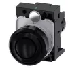 Siemens SIRIUS ACT 3SU1200-6KB10-1AA0 akustinen hälytin, 22 mm pyöreä, muovi, musta, 24 V AC/DC, IP66/IP67/IP69K