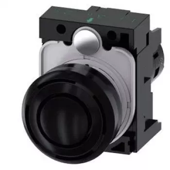 Siemens SIRIUS ACT 3SU1200-6KB10-1AA0 akustinen hälytin, 22 mm pyöreä, muovi, musta, 24 V AC/DC, IP66/IP67/IP69K