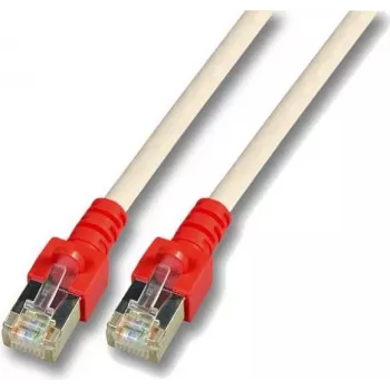 EFB K5450.2 RJ45 crossover-patchkaapeli SF/UTP Cat.5e CCA 2m harmaa punaisella holkilla