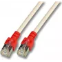 EFB K5450.2 RJ45 crossover-patchkaapeli SF/UTP Cat.5e CCA 2m harmaa punaisella holkilla