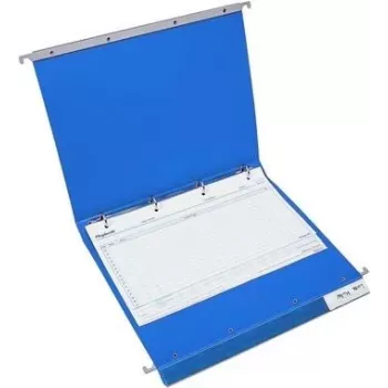 BOI Dokutech potilaskansio ripustuskansio, 4-rengas Economy Click-Line, sininen, A4, 30 mm selkä 9109-00001-B