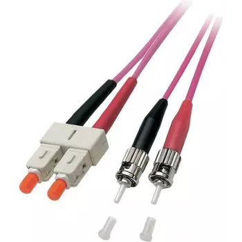 EFB Elektronik duplex-jumpperi SC-ST 50/125µm OM4 LSZH Erika violetti 3,0mm 20m O0347.20